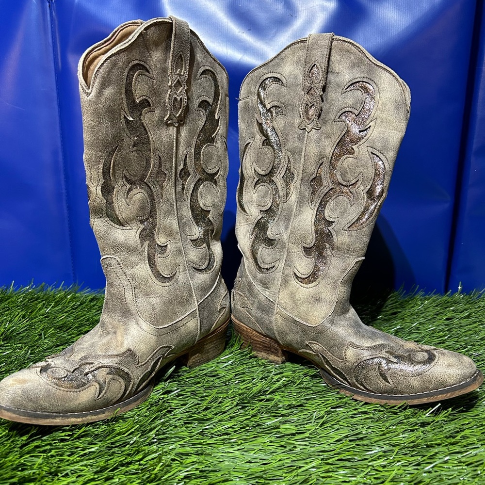 Size 9.5 - Roper Riley Glitter Tan 09-021-1566-2580